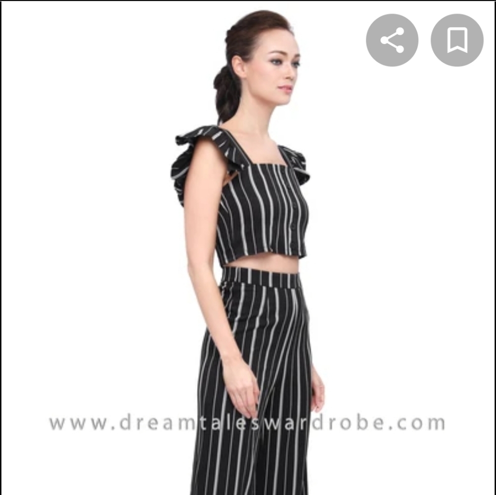 - NWT Live to be spoiled navy stripe top